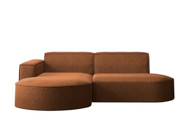 Ecksofa, Sofa L form, Couch L form MODENA L STUDIO stoff Neve Ziegel