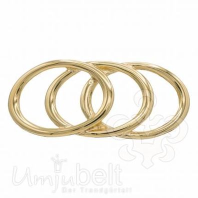 UmjuBelt Schließe Oval Rings gold