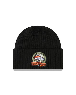 NFL Denver Broncos Salute to Service black Beanie 2022 NewEra 196501257422