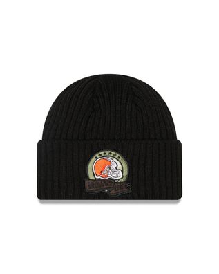 NFL Cleveland Browns Salute to Service black Beanie 2022 NewEra 196501257446