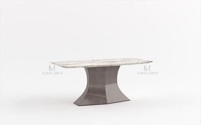 Esstisch Holztisch Marmor Tische Tisch Esszimmer Design Luxus Möbel 180x90cm Neu