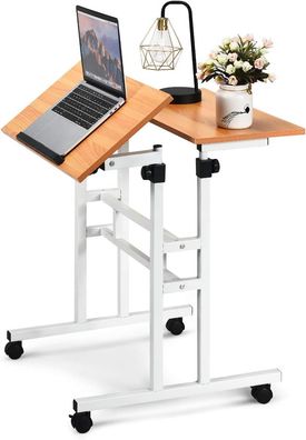 Mobiler Laptoptisch Stehpult, Verstellbarer Computertisch, Stehtisch Workstation