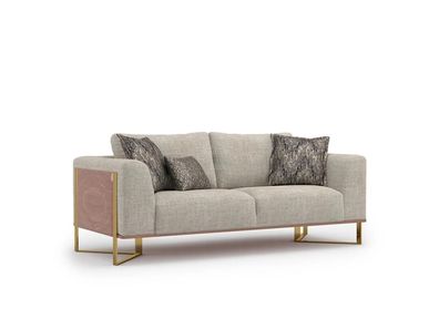 Zweisitzer Sofa Wohnzimmer Polstermöbel Design Couch Einrichtung Textil Neu