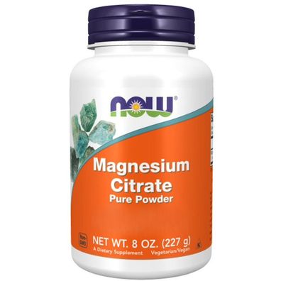 Now Foods, Magnesium Citrate, 100% Pure Powder 8oz (227G)