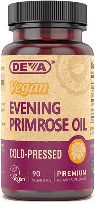 Deva, Vegan Evening Primrose Oil, 90 vegane Kapseln