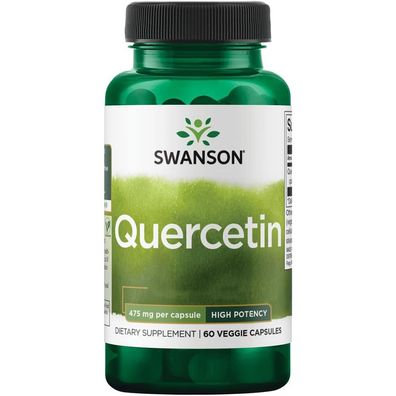 Swanson, High Potency Quercetin, 475mg, 60 Veg. Kapseln
