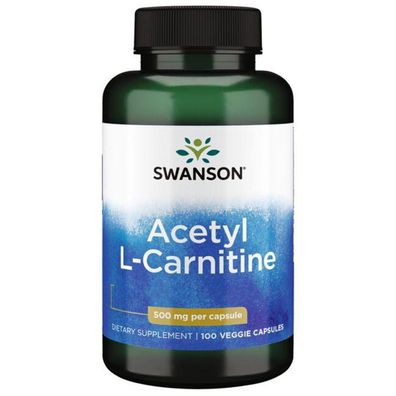 Swanson, Acetyl L-Carnitine, 500mg, 100 Veg. Kapseln