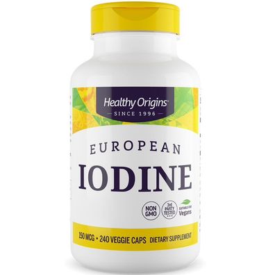 Healthy Origins, European Iodine, 150mcg, 240 Veg. Kapseln | MHD 05/24