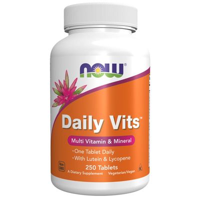 Now Foods, Daily Vits, Multi Vitamin & Mineral, 250 Veg. Tabletten
