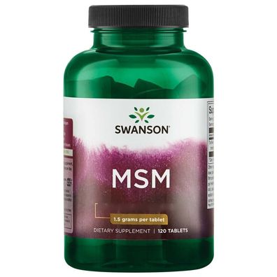 Swanson, MSM, 1500mg, 120 Tabletten