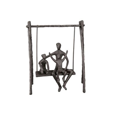Eisen Design Skulptur "Vaterliebe", H 21 cm, von Gilde