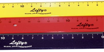 KUM® 201.21.29 Lineal Flexi-Lefty - 17 cm, sortiert