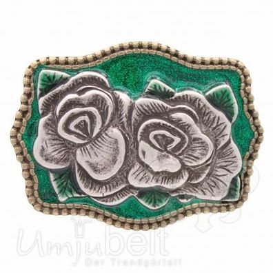 UmjuBelt Schließe Western rose green