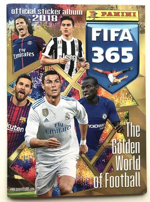 FIFA 365 - 2018 - Album komplett beklebt , sehr guter Zustand , Panini