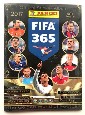 FIFA 365 - 2017 - Album komplett beklebt , sehr guter Zustand , Panini