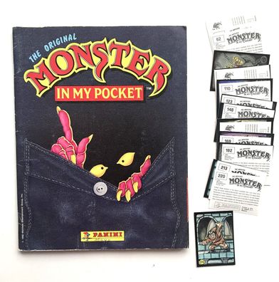Monster in my Pocket (1992) Stickeralbum komplett beklebt , Panini , lesen , RAR