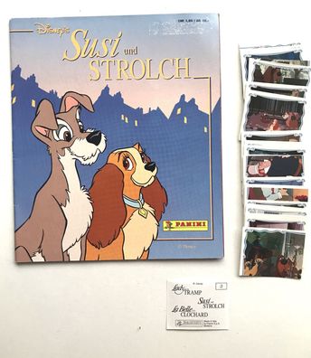 Disney - Susi und Strolch (1997) Stickeralbum komplett beklebt , Panini , lesen