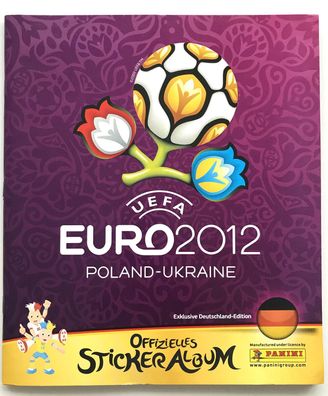 EM 2012 - Polen/ Ukraine : Stickeralbum komplett beklebt , sehr gut , Panini , lesen