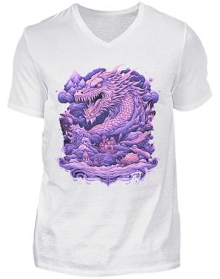 Drachen - Herren V-Neck Shirt