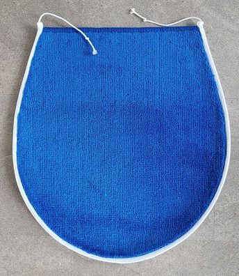 Spirella Uni Electric Blau WC Bezug / Deckelbezug 47x50 cm. Florhöhe: 10mm