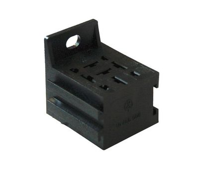 Stecksockel mit Befestigungslasche für Relais 5x6.3mm,4x2.8m