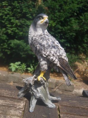 Adler Deko Figur Falke 25cm lebensecht Dekoration Gartenfigur Greifvögel
