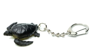 Wasserschildkröte Schlüsselanhänger Miniblings Anhänger Schildkröte schwarz