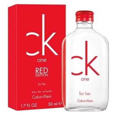 Calvin Klein ck one Red Edition for her 50 ml Eau de Toilette neu in Folie Damen