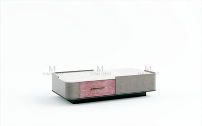 Holz Design Couchtisch Luxus Beistell Wohnzimmer Tisch Sofa Tische Modern Marmor