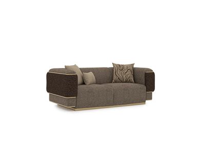 Wohnzimmer Sofa Zweisitzer Luxus Einrichtung Polster Textil Design Polstermöbel
