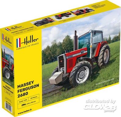 Heller Massey Ferguson 2680 in 1:24 1000814020 Glow2B 81402 Bausatz