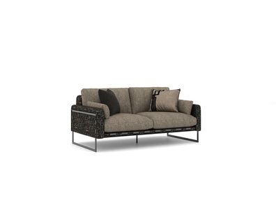 Polster Textil Luxus Zweisitzer Sofa Wohnzimmer Modern Polstermöbel Neu