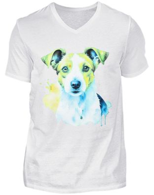 Jack Russell Terrier - Herren V-Neck Shirt