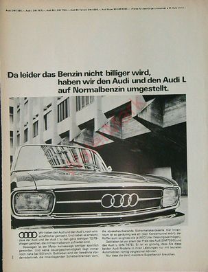Originale alte Reklame Werbung Audi L v. 1967 (9)