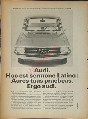 Originale alte Reklame Werbung Audi v. 1965 (7)