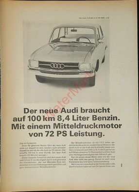 Originale alte Reklame Werbung Audi v. 1965 (9)