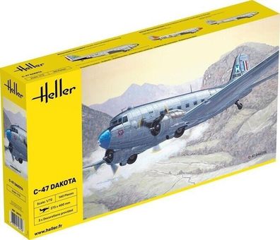 Heller C-47 Dakota DC 3 in 1:72 10103020 Bausatz 30372