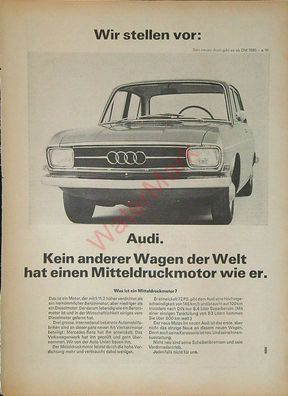 Originale alte Reklame Werbung Audi v. 1965 (11)