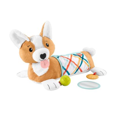 Fisher-Price HJW10 Baby-Spielzeug zum Spielen in der Bauchlage 3-in-1 Hündchen