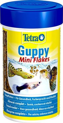 Tetra Guppy Mini Flakes Fischfutter Flockenfutter Hauptfutter Guppies 100 ml