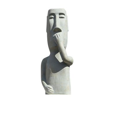 Magnesia Skulptur "Nichts sagen ", H 61,5 cm, von Gilde