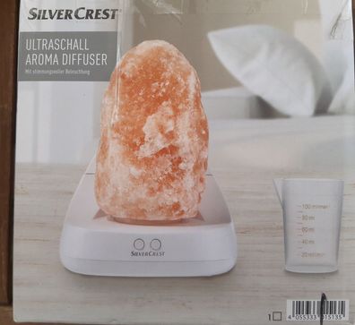 Silvercrest Ultraschall Aroma Diffuser Salzstein mit Beleuchtung