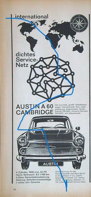 Originale alte Reklame Werbung Austin A 60 Cambridge v. 1963 (5)