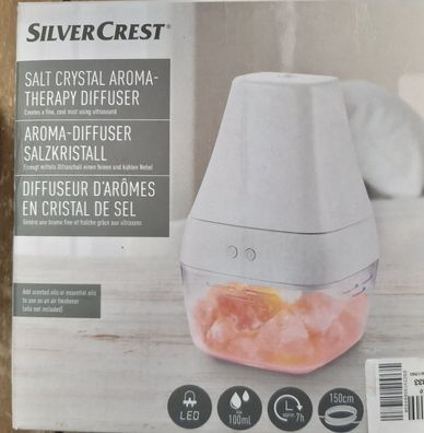 Silvercrest® Ultraschall Aroma Diffuser Salzkristalle mit Beleuchtung