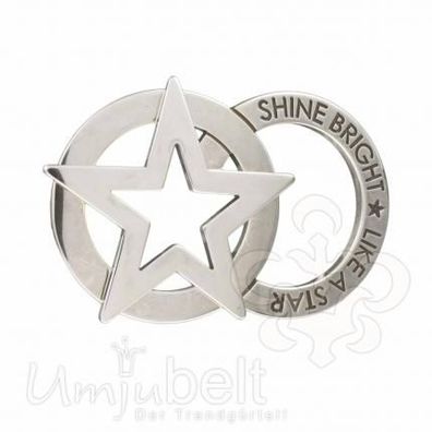 UmjuBelt Schließe Wheel Star silver