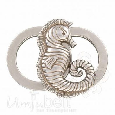 UmjuBelt Schließe Wheel Seahorse silver