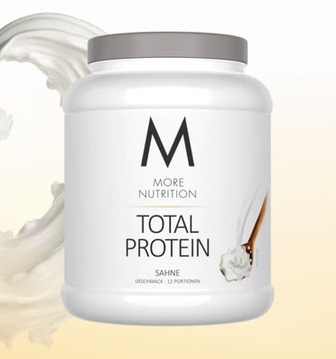 More Nutrition- Total Protein Sahne 600g - NEU