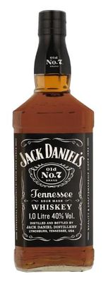 1 Ltr. Jack Daniel´s Old No.7 Tennessee Whiskey, 1000ml, 40% Vol.