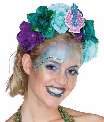 Fantasy Haarreif Merrmaid Meerjungfrau Nixe Kostüm Karneval Fasching