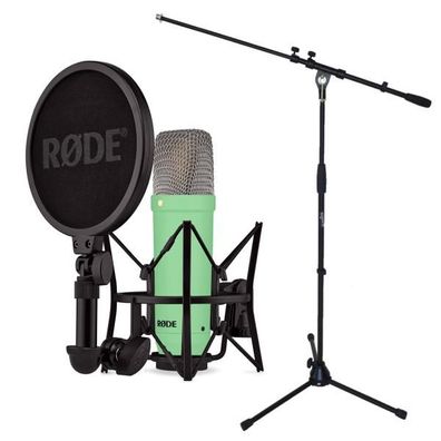 Rode NT1 Signature Green Mikrofon Grün mit Stativ